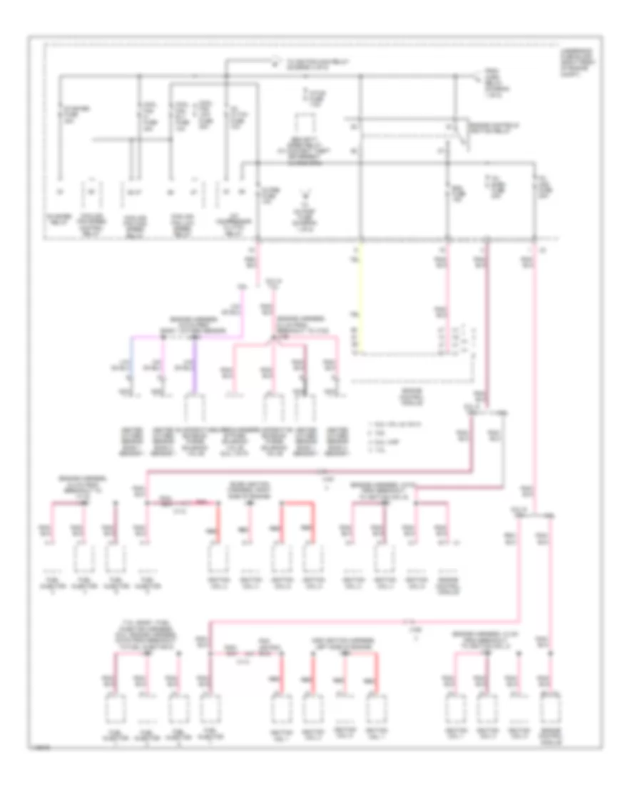 Power Distribution Wiring Diagram (2 of 5) for Chevrolet Camaro LS 2014