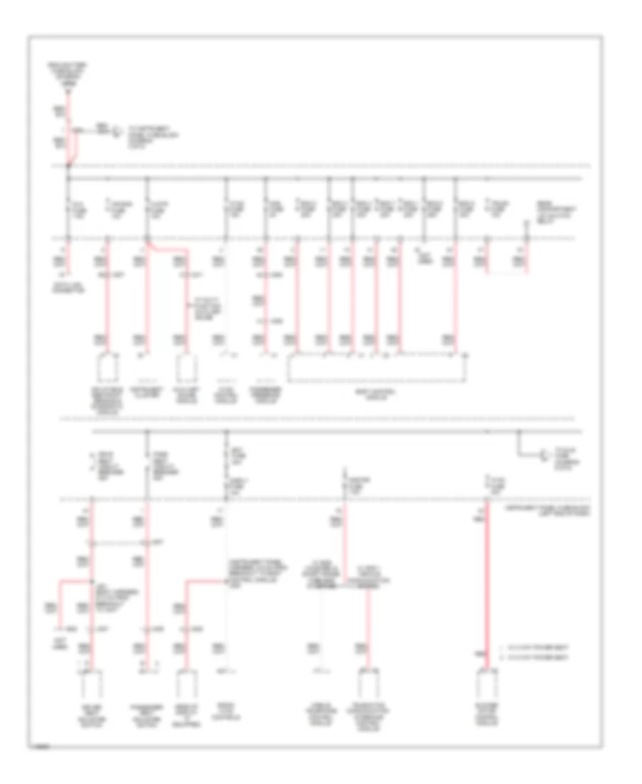 Power Distribution Wiring Diagram (3 of 5) for Chevrolet Camaro LS 2014