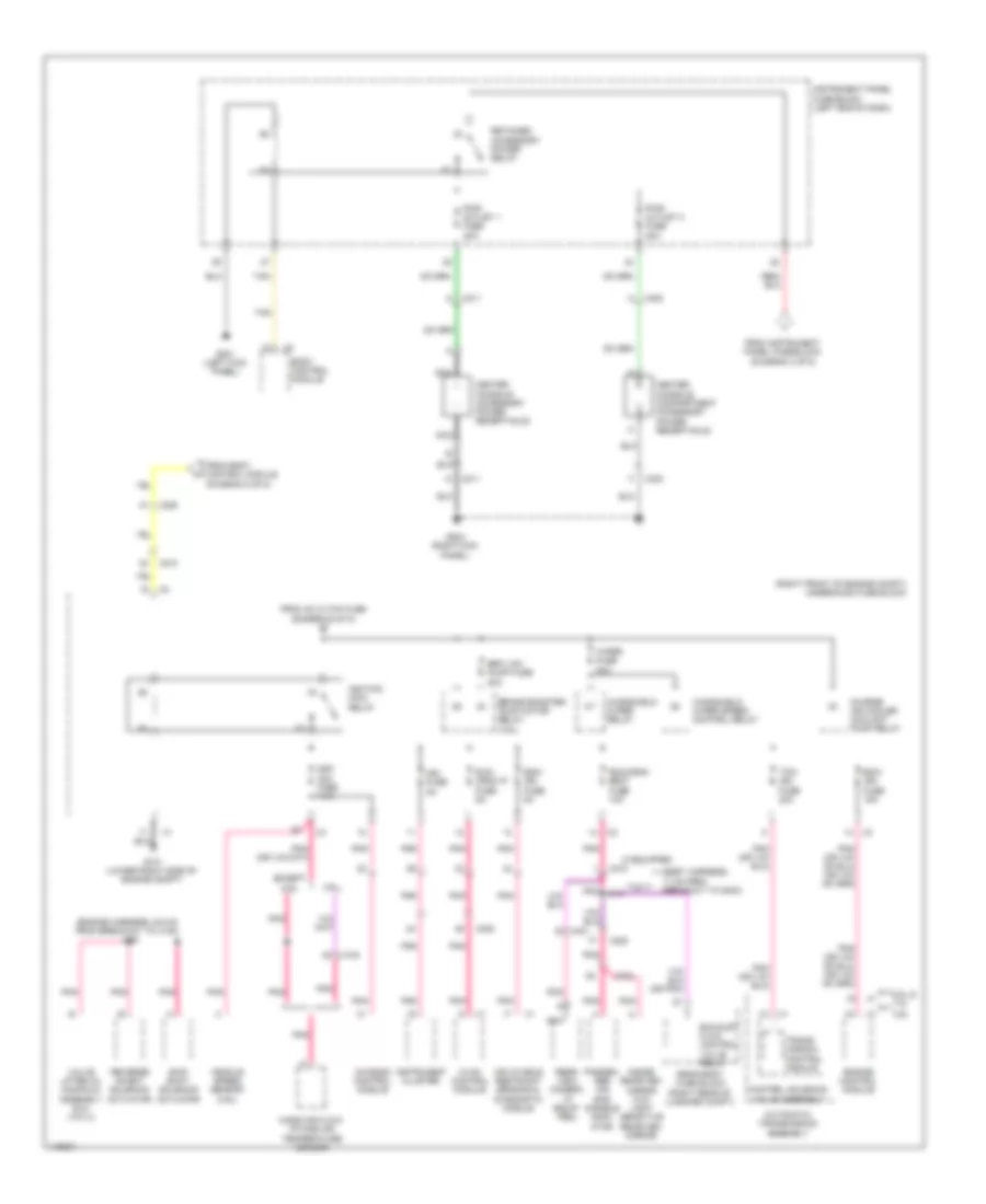 Power Distribution Wiring Diagram 4 of 5 for Chevrolet Camaro LS 2014