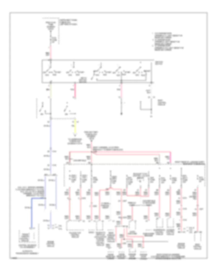 Power Distribution Wiring Diagram (5 of 5) for Chevrolet Camaro LS 2014