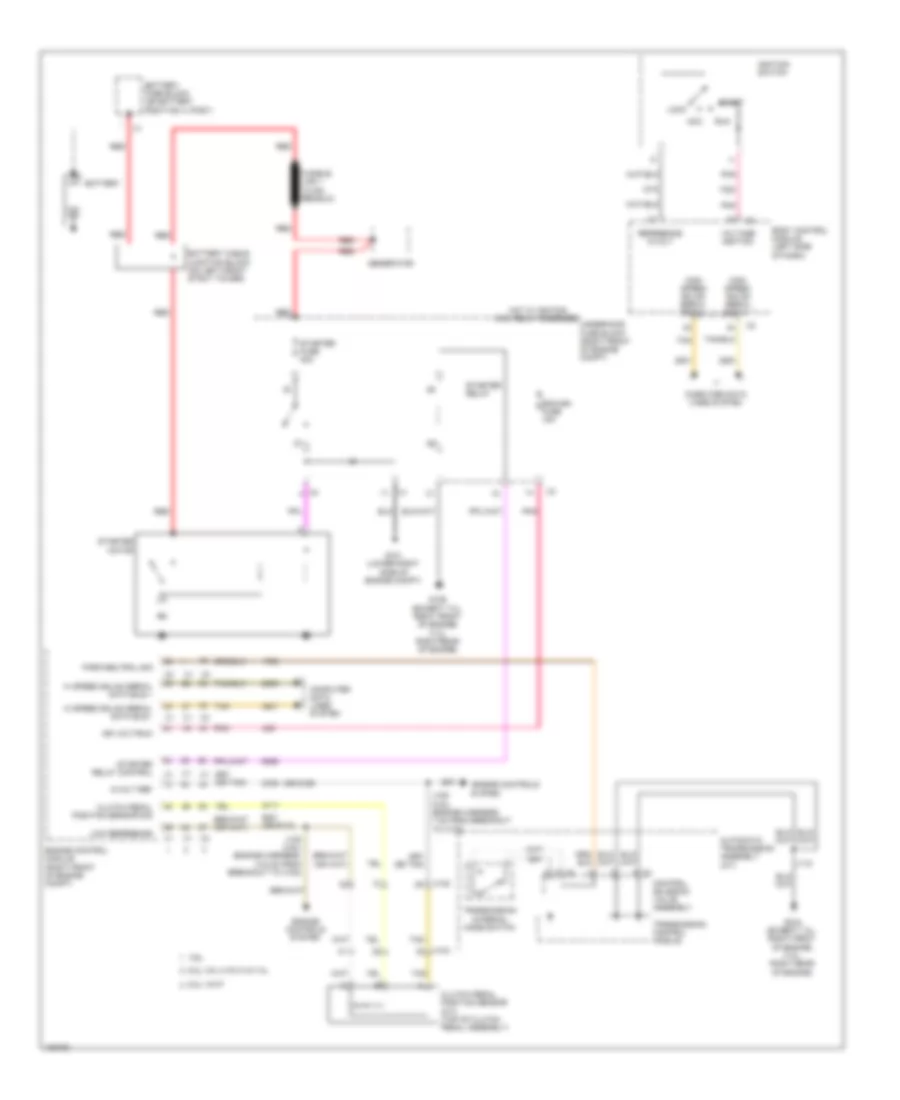 Starting Wiring Diagram for Chevrolet Camaro LS 2014