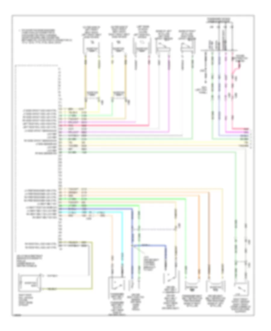 Supplemental Restraints Wiring Diagram 1 of 2 for Chevrolet Camaro LS 2014