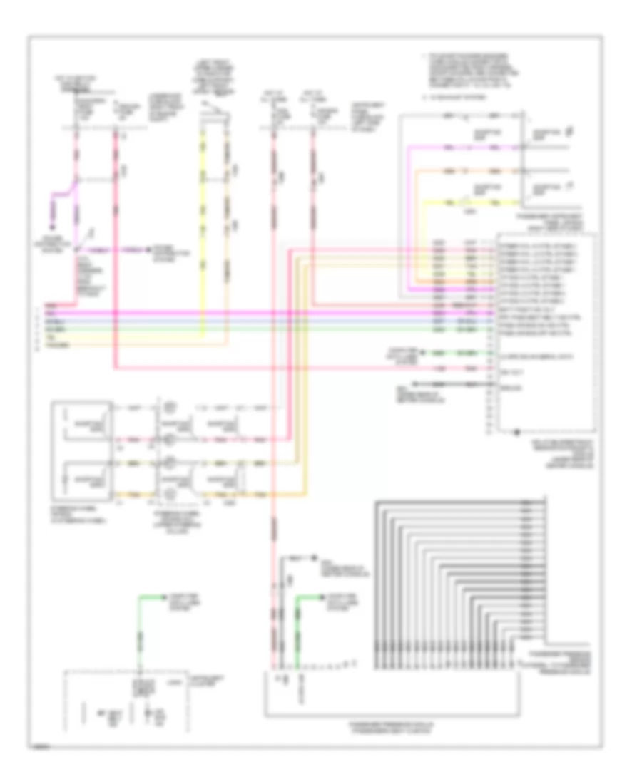 Supplemental Restraints Wiring Diagram 2 of 2 for Chevrolet Camaro LS 2014
