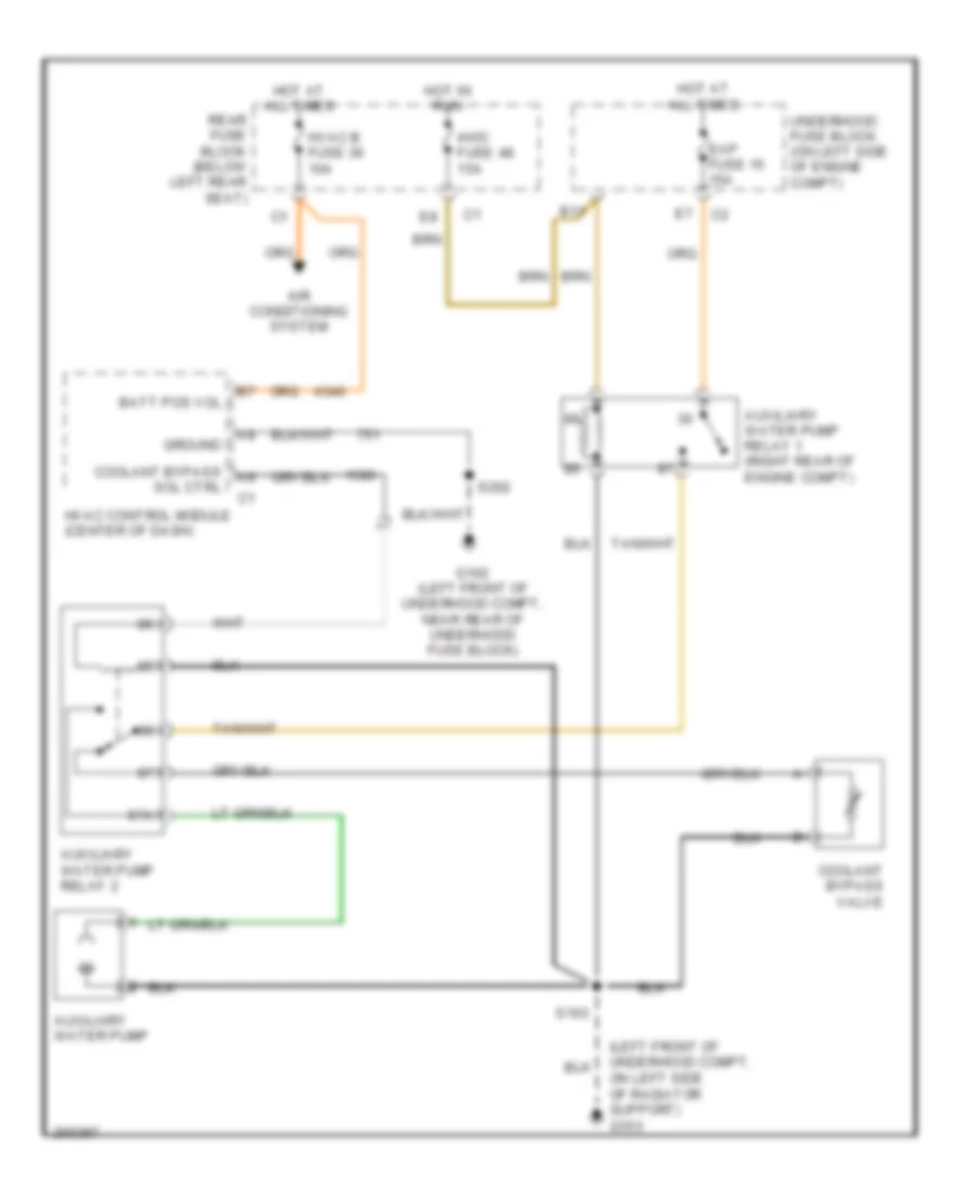 Auxiliary Cooling Fan Wiring Diagram for Chevrolet TrailBlazer 2005