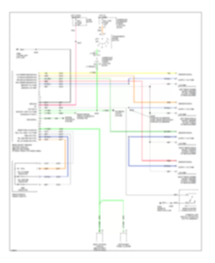 Parking Assistant Wiring Diagram for Chevrolet Venture LS 2001