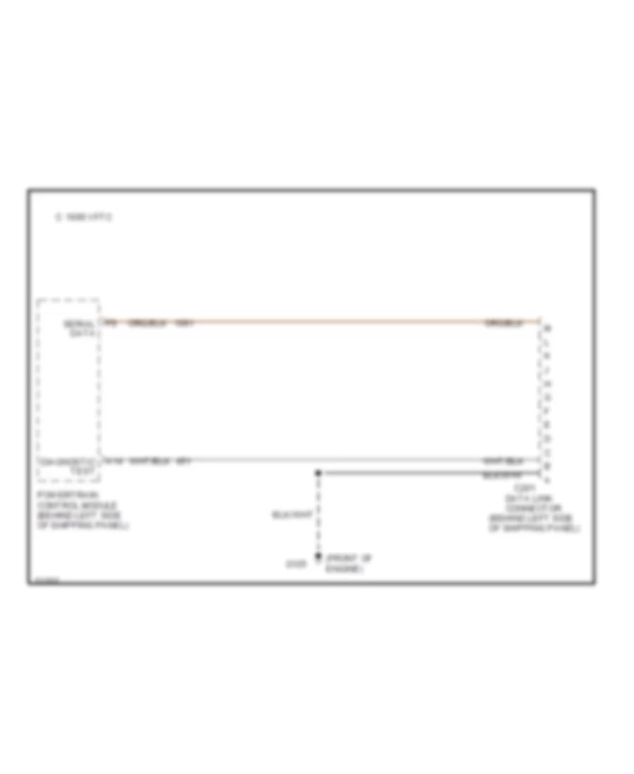 5.7L (VIN K), Data Link Connector Wiring Diagram for Chevrolet Chevy Van G30 1995