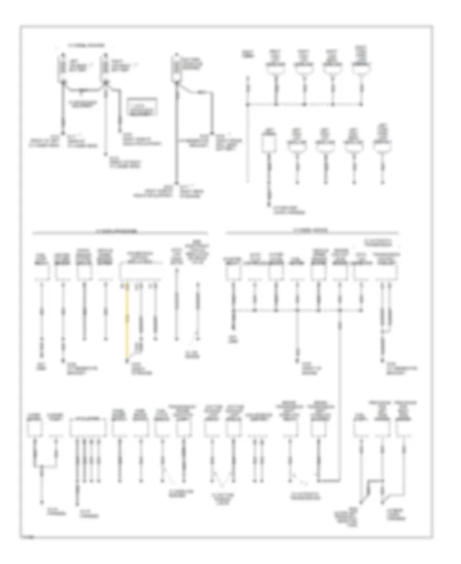 Ground Distribution Wiring Diagram Commercial Chassis for Chevrolet Chevy Van G30 1995