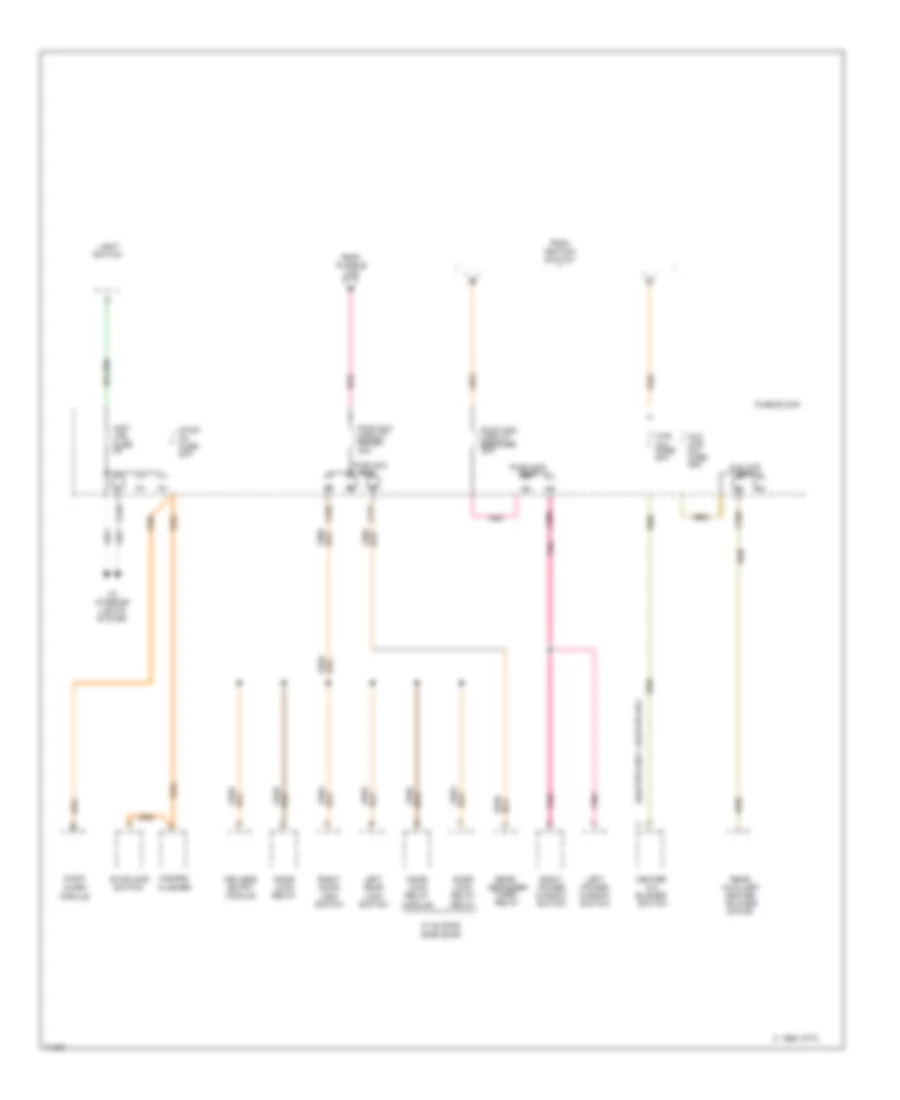 Power Distribution Wiring Diagram, Gasoline (2 of 4) for Chevrolet Chevy Van G30 1995