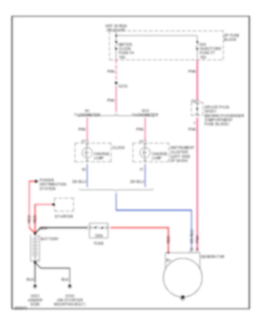 Charging Wiring Diagram for Chevrolet Aveo LS 2005