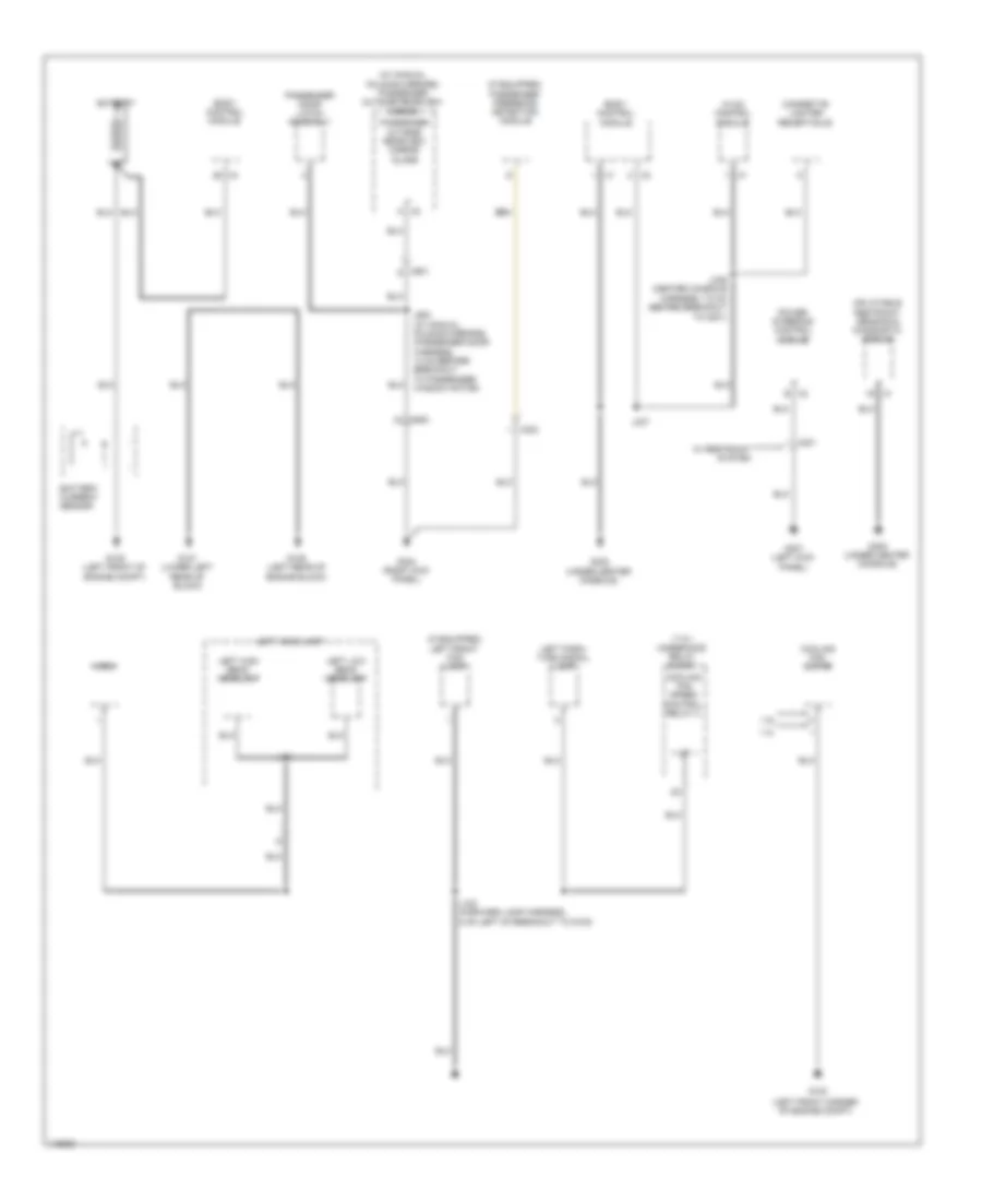 Ground Distribution Wiring Diagram 1 of 5 for Chevrolet Sonic LTZ 2014