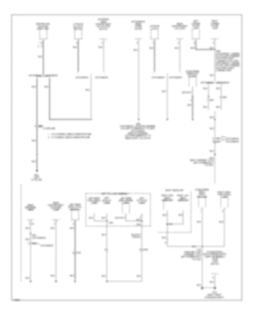 Ground Distribution Wiring Diagram 3 of 5 for Chevrolet Sonic LTZ 2014