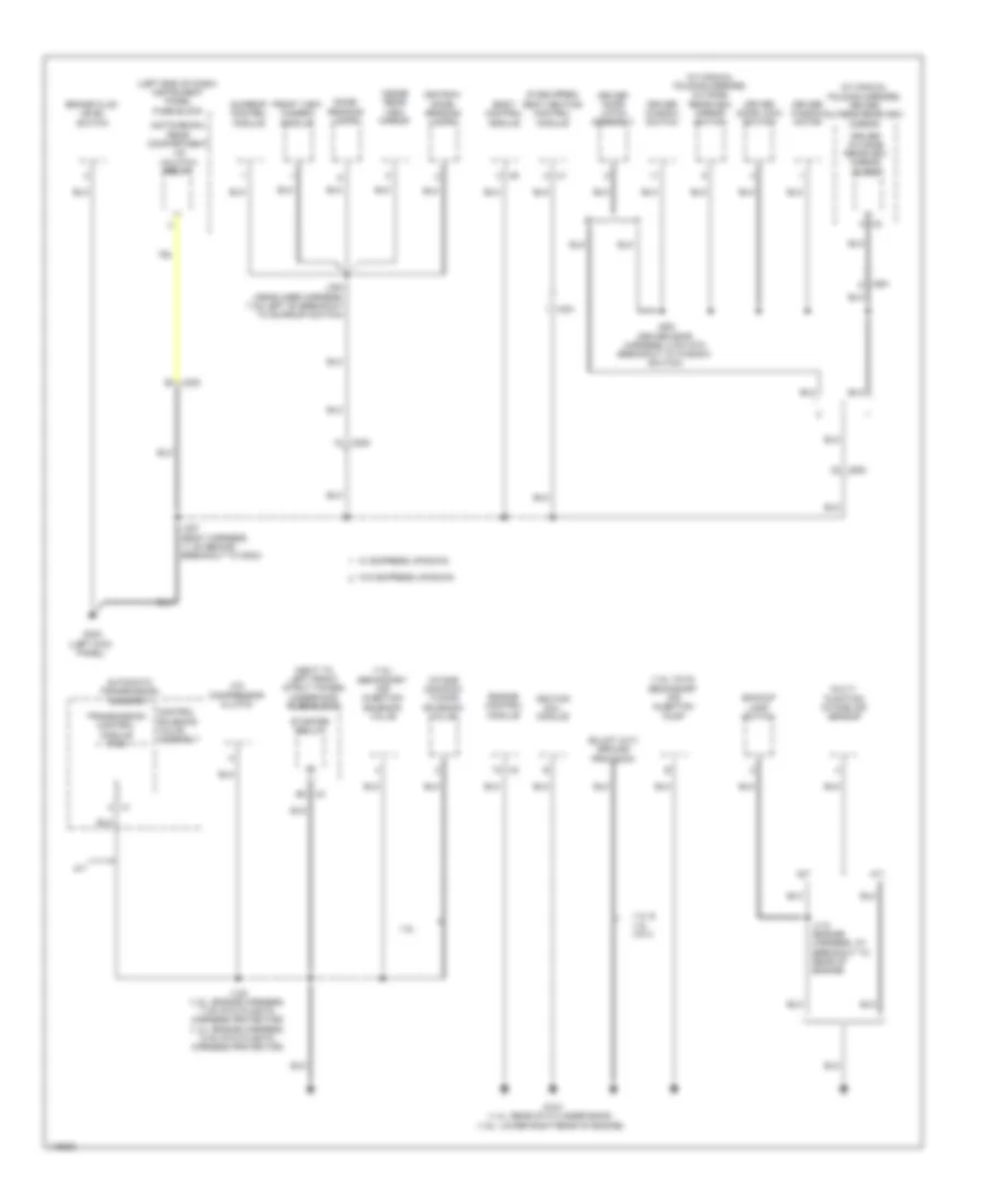 Ground Distribution Wiring Diagram 4 of 5 for Chevrolet Sonic LTZ 2014