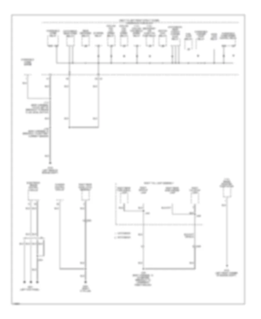 Ground Distribution Wiring Diagram 5 of 5 for Chevrolet Sonic LTZ 2014