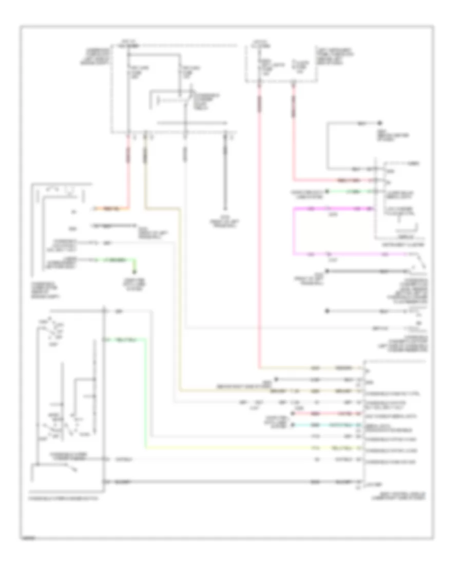 Электросхема стеклоочистителя, дворников и омывателя для Chevrolet Volt 2011