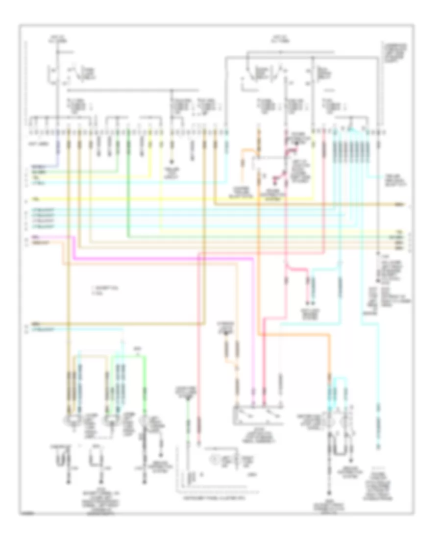 Exterior Lamps Wiring Diagram (2 of 3) for Chevrolet Cab  Chassis Silverado 3500 HD 2009