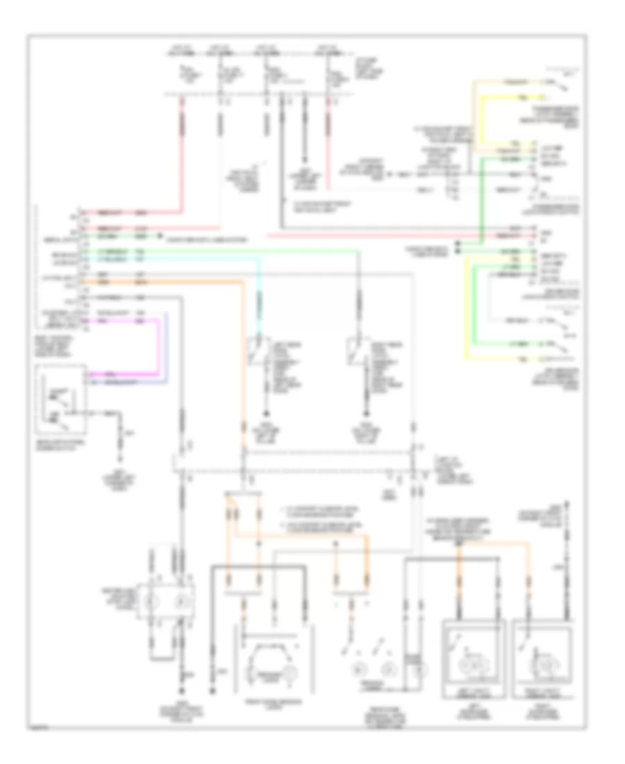 Courtesy Lamps Wiring Diagram with AN3 DL3 for Chevrolet Cab  Chassis Silverado HD 2009 3500