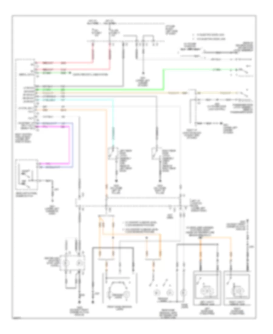 Courtesy Lamps Wiring Diagram without AN3 DL3 for Chevrolet Cab  Chassis Silverado HD 2009 3500