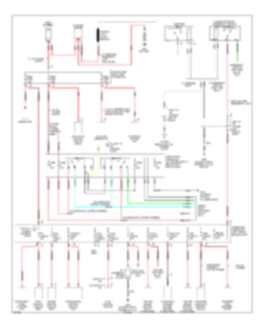 6 6L VIN 6 Power Distribution Wiring Diagram 1 of 5 for Chevrolet Cab  Chassis Silverado HD 2009 3500