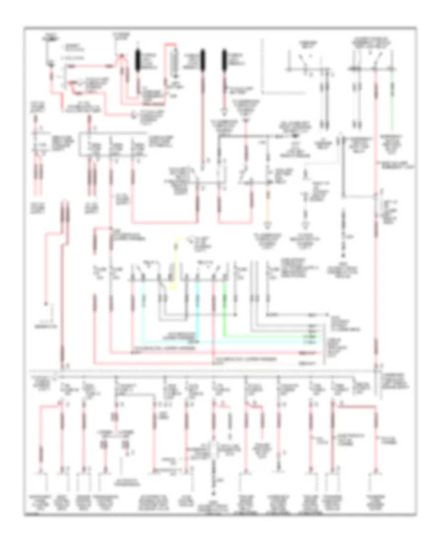 6.6L VIN K, Power Distribution Wiring Diagram (1 of 7) for Chevrolet Cab  Chassis Silverado 3500 HD 2009