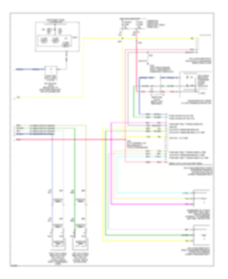 Supplemental Restraints Wiring Diagram (2 of 2) for Chevrolet TrailBlazer 2009
