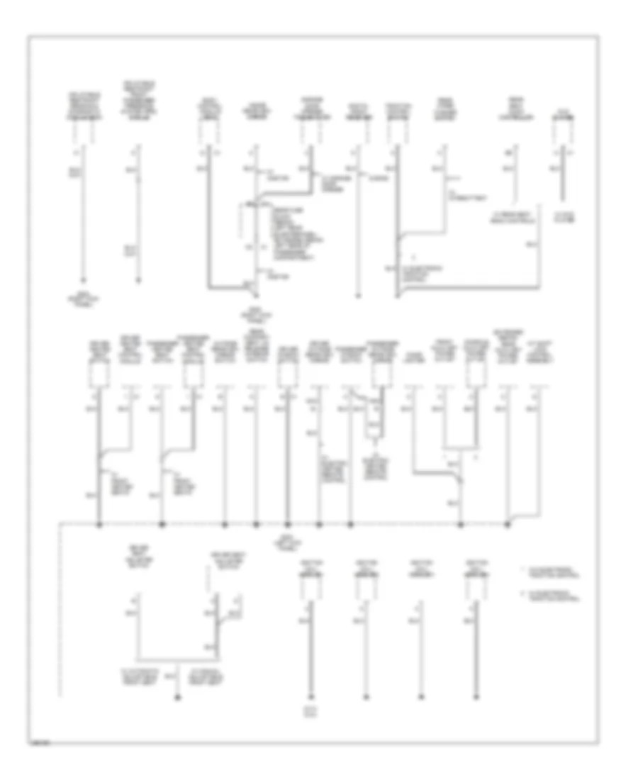 Ground Distribution Wiring Diagram (4 of 4) for Chevrolet Malibu LT 2007