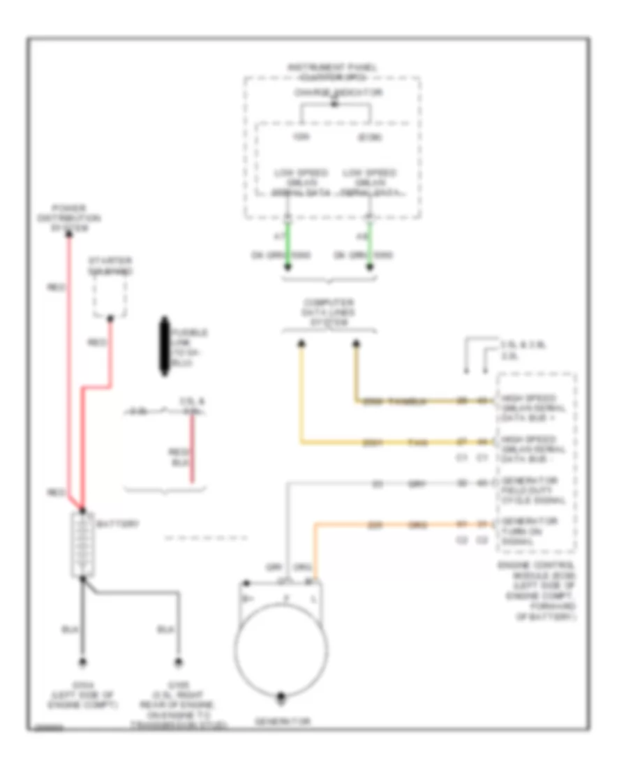 Charging Wiring Diagram for Chevrolet Malibu LT 2007