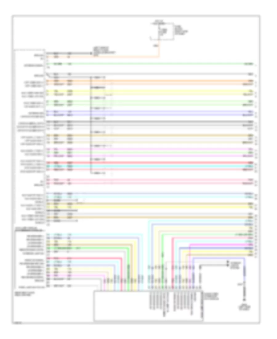 Video System Wiring Diagram 1 of 2 for Chevrolet Venture LT 2001