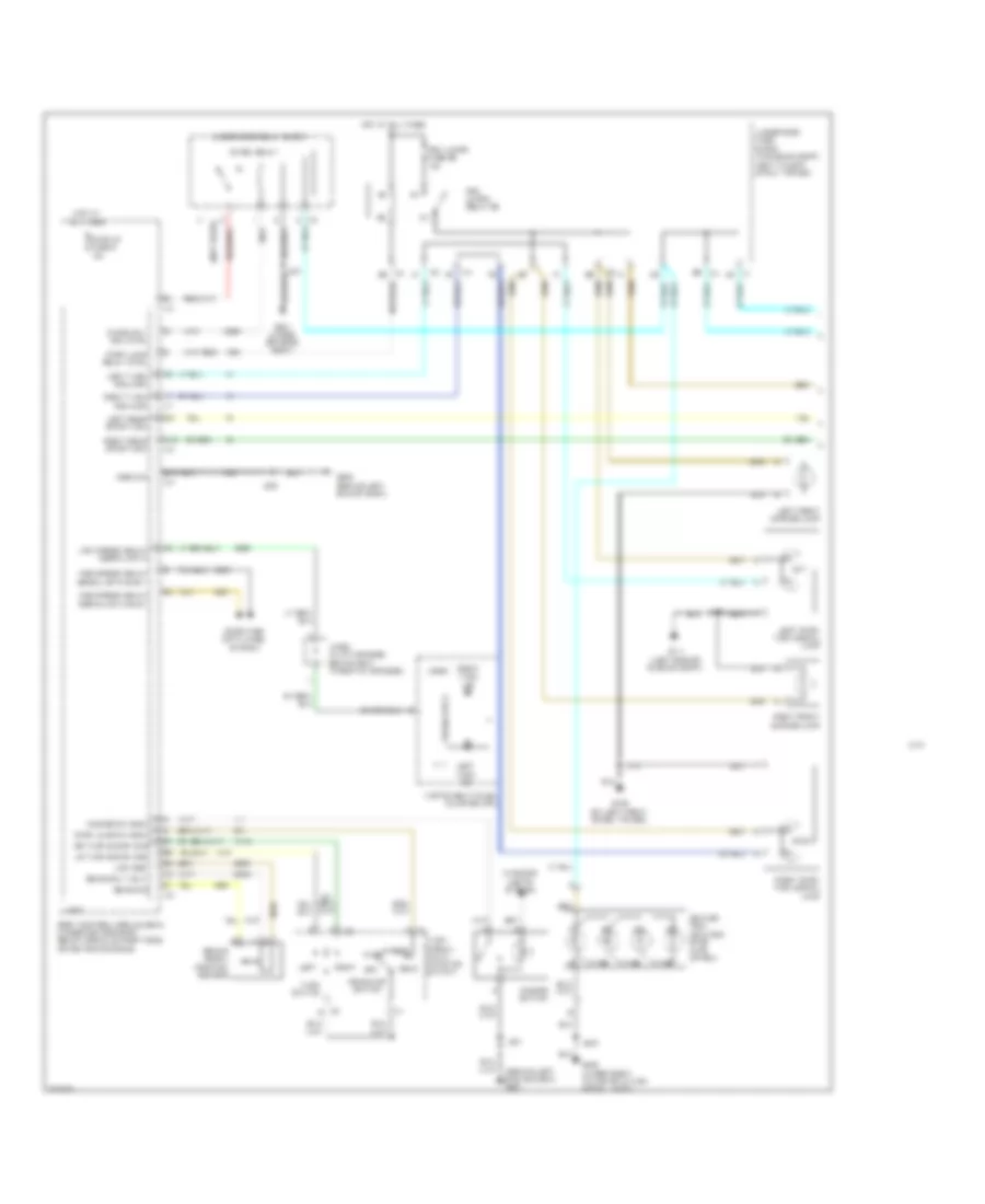 Exterior Lamps Wiring Diagram (1 of 2) for Chevrolet HHR LS 2008