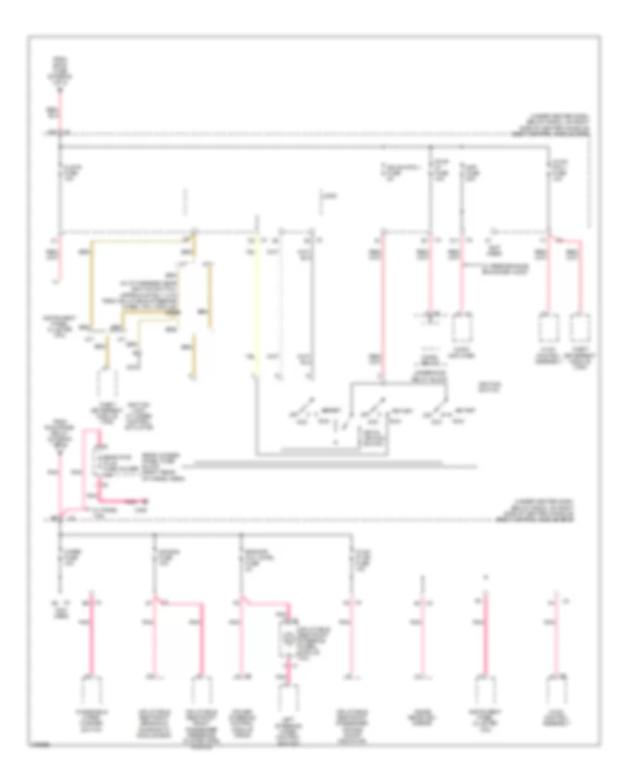 Power Distribution Wiring Diagram 3 of 4 for Chevrolet HHR LS 2008