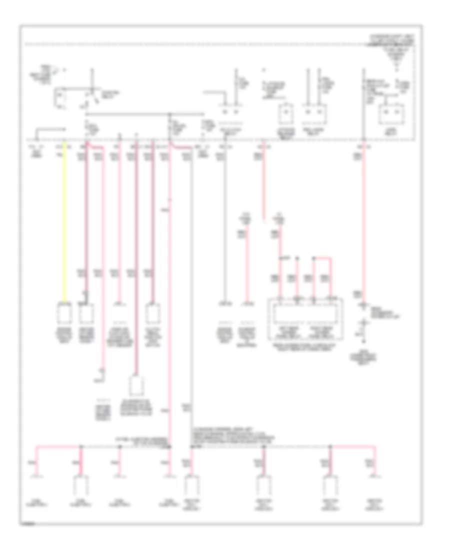 Power Distribution Wiring Diagram 4 of 4 for Chevrolet HHR LS 2008