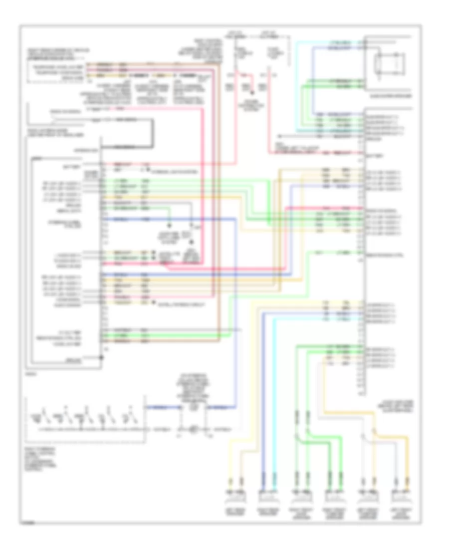 Radio Wiring Diagram with Amplifier for Chevrolet HHR LS 2008