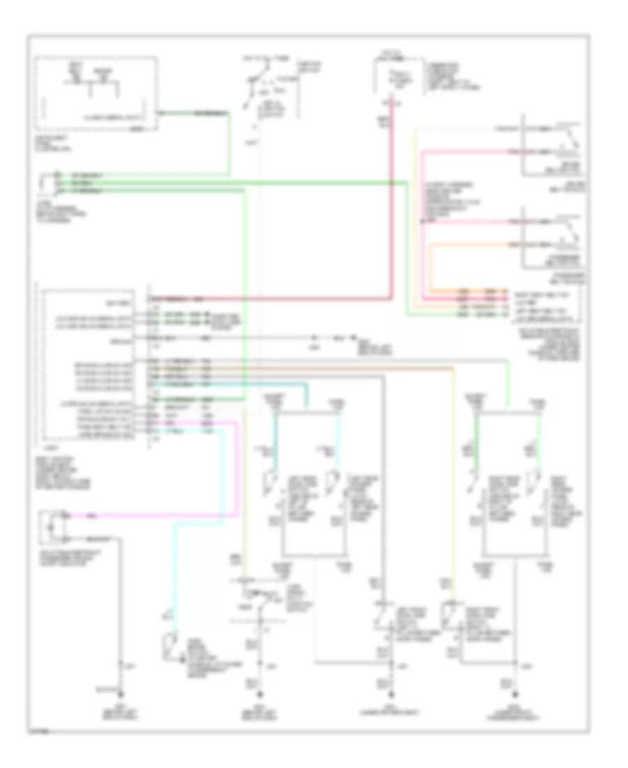 Warning Systems Wiring Diagram for Chevrolet HHR LS 2008