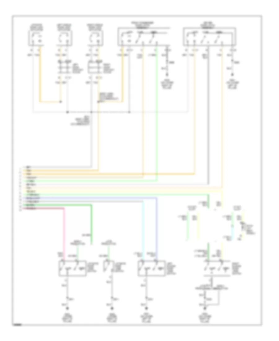 Forced Entry Wiring Diagram (2 of 2) for Chevrolet Uplander 2005