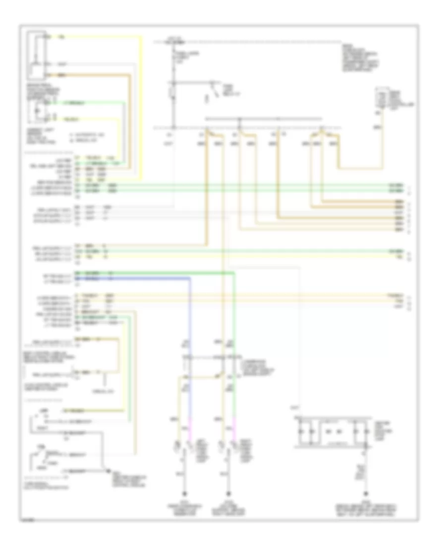 Exterior Lamps Wiring Diagram 1 of 2 for Chevrolet Malibu Maxx SS 2006