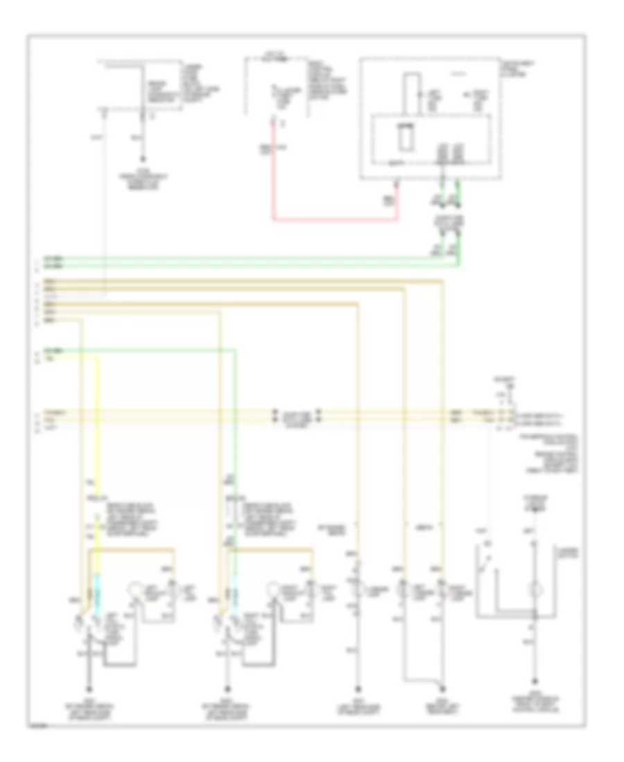 Exterior Lamps Wiring Diagram (2 of 2) for Chevrolet Malibu Maxx SS 2006