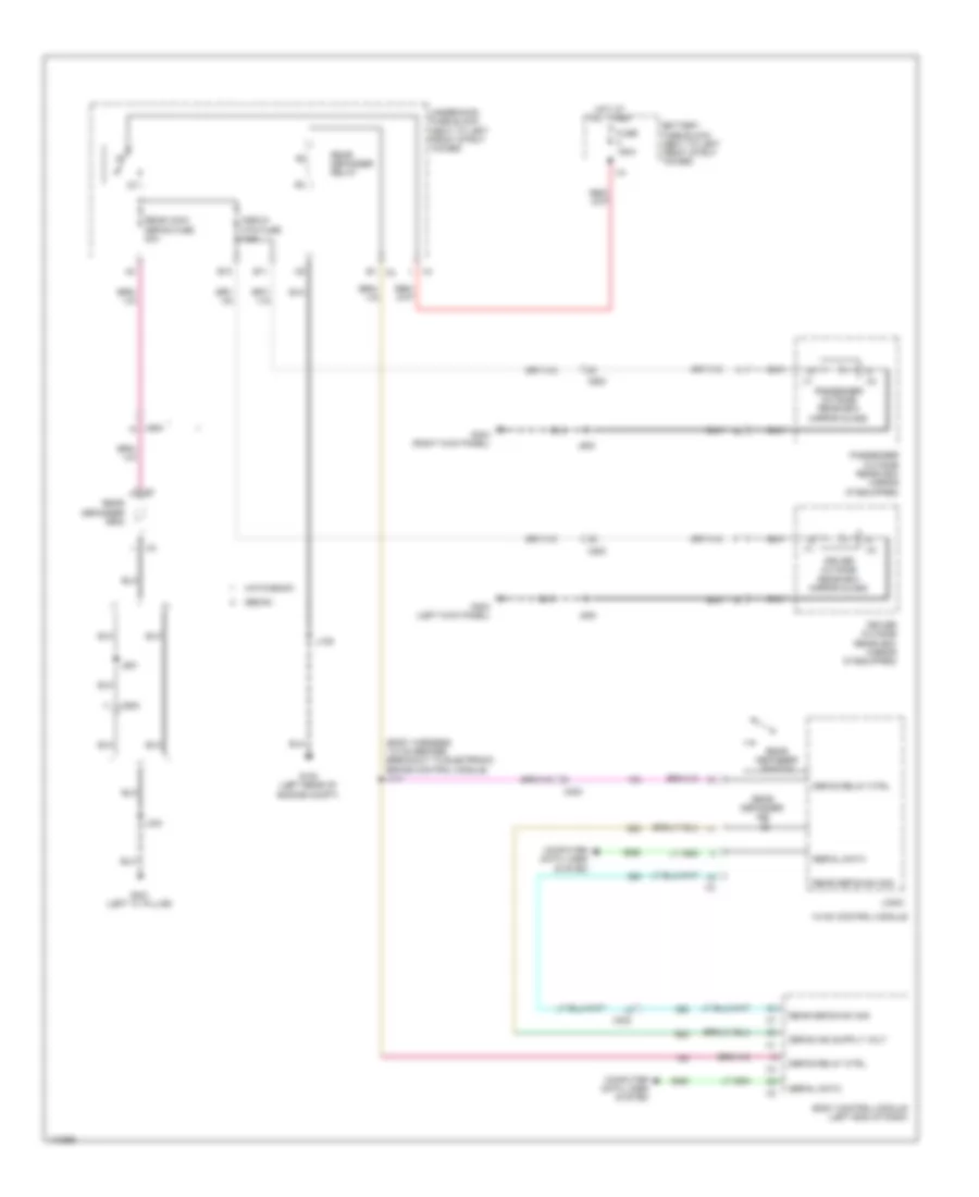 Defoggers Wiring Diagram for Chevrolet Sonic RS 2014
