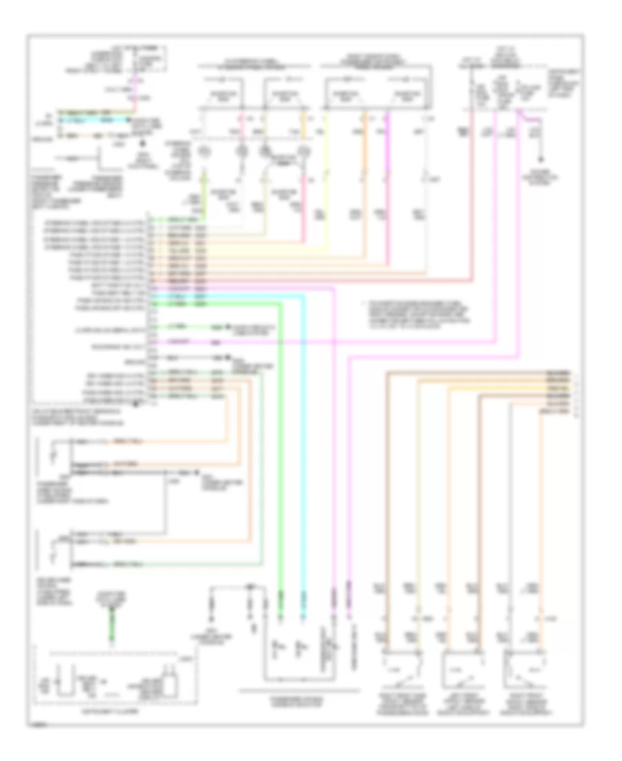 Supplemental Restraints Wiring Diagram 1 of 2 for Chevrolet Sonic RS 2014