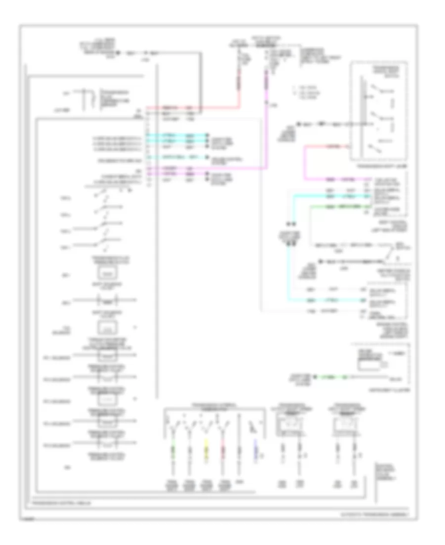 Transmission Wiring Diagram for Chevrolet Sonic RS 2014