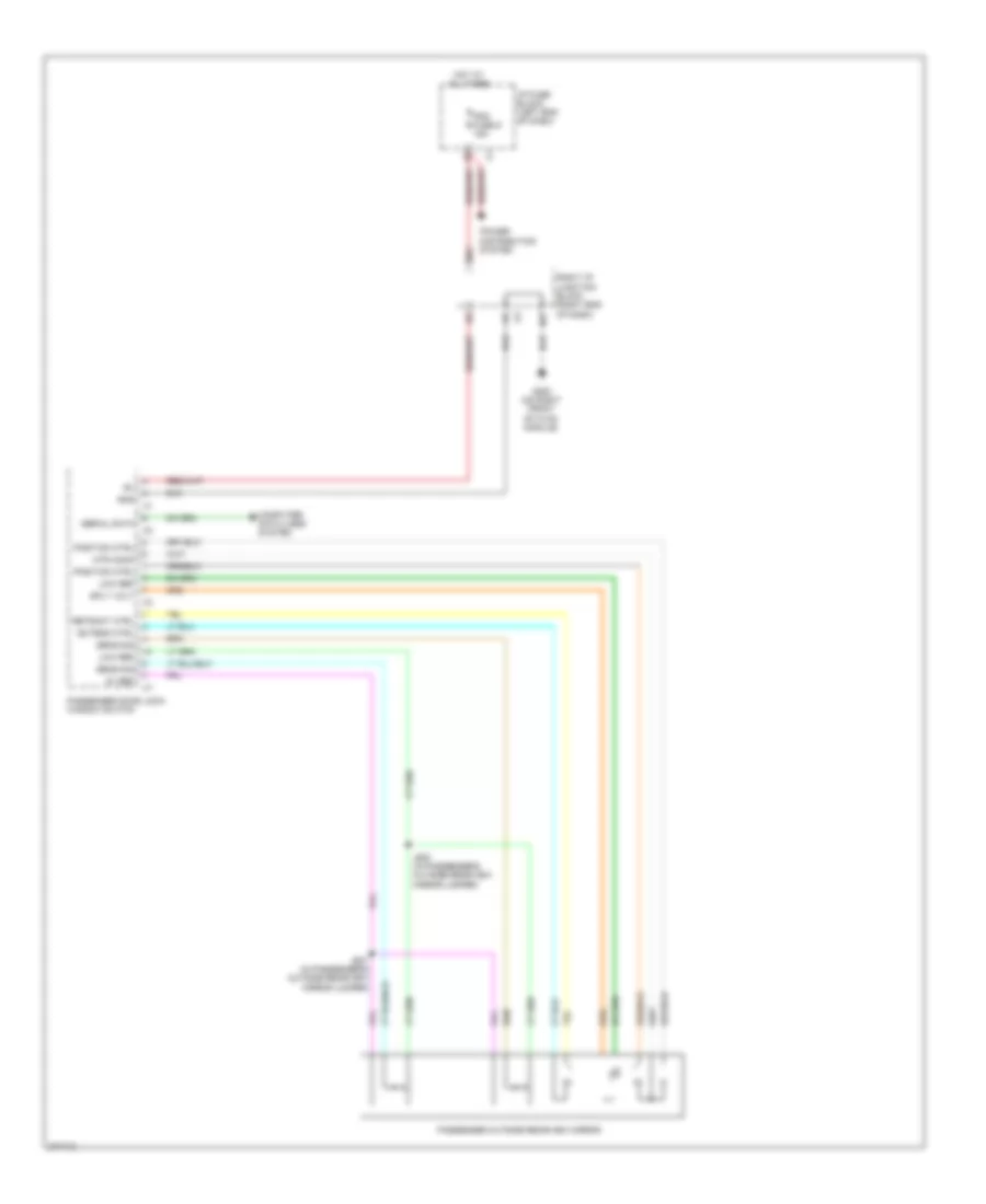 Memory Mirrors Wiring Diagram 2 of 2 for Chevrolet Avalanche 2012