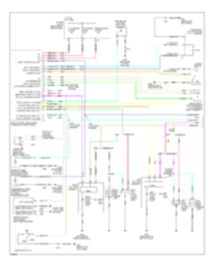 Exterior Lamps Wiring Diagram 1 of 2 for Chevrolet Traverse LS 2009