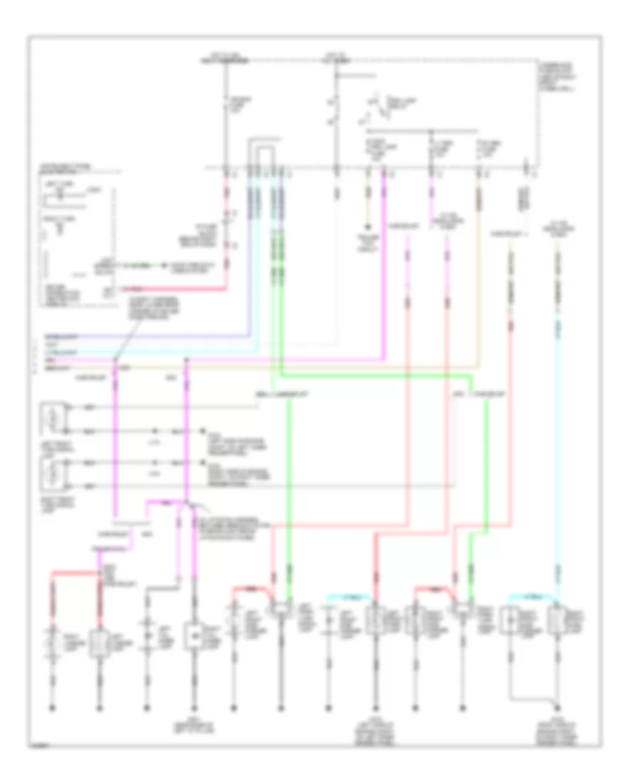 Exterior Lamps Wiring Diagram (2 of 2) for Chevrolet Traverse LS 2009