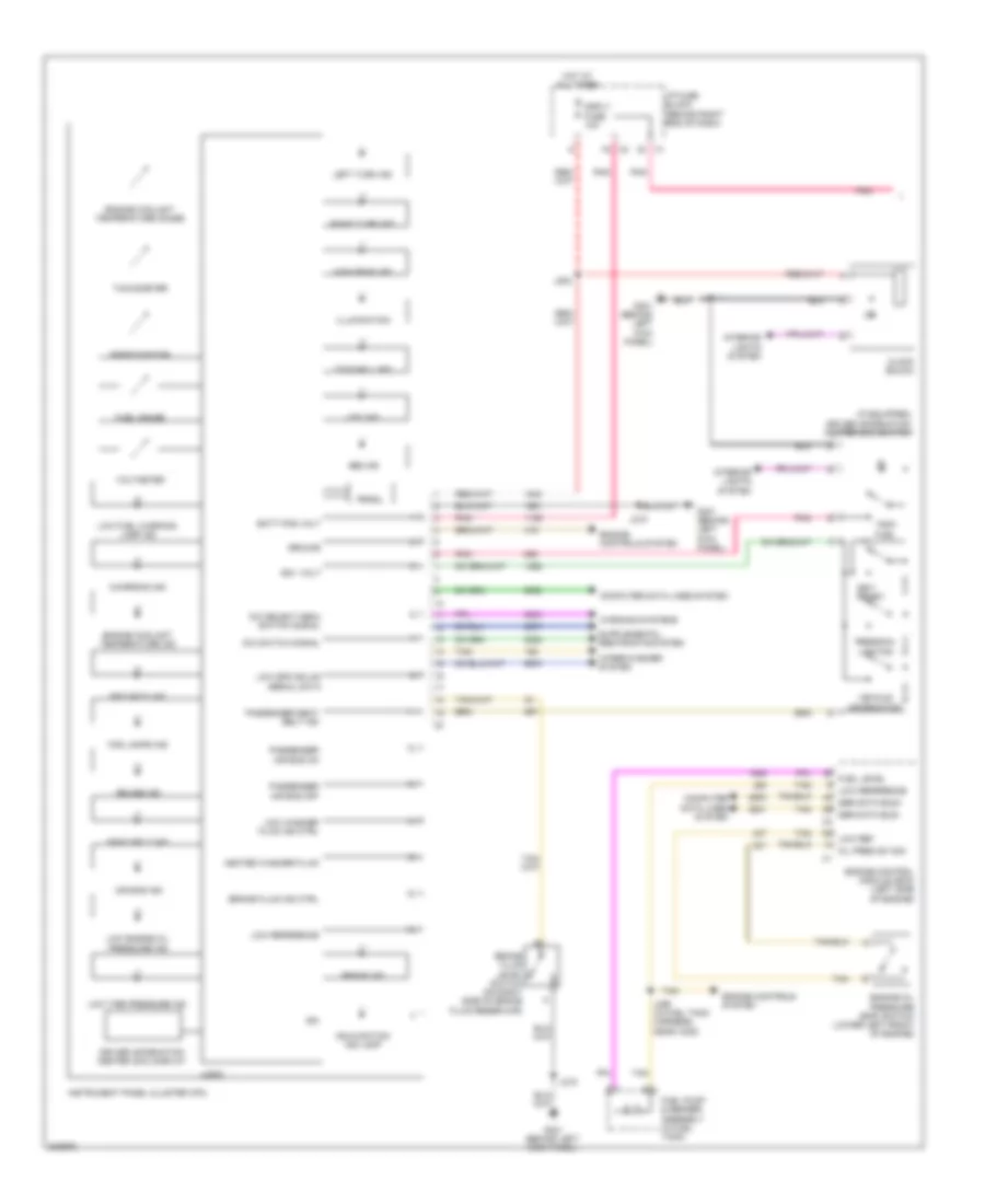 Instrument Cluster Wiring Diagram (1 of 2) for Chevrolet Traverse LS 2009