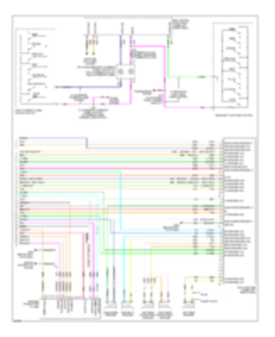 Radio Wiring Diagram, with Premium Amplifier (3 of 3) for Chevrolet Traverse LS 2009