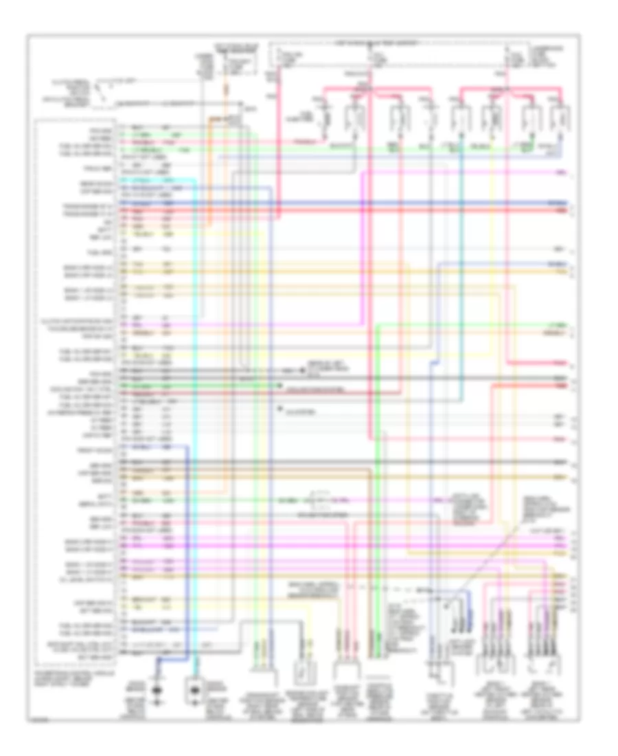 5 7L VIN G Engine Performance Wiring Diagrams 1 of 4 for Chevrolet Camaro Z28 2000