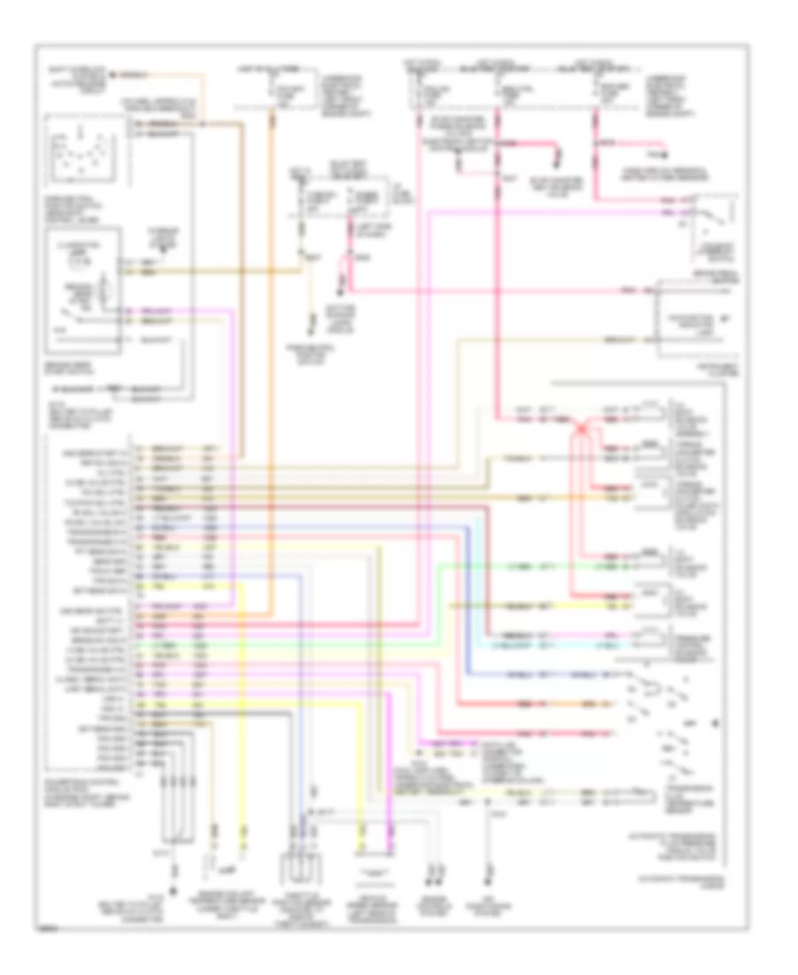 3 8L VIN K Transmission Wiring Diagram for Chevrolet Camaro 1998