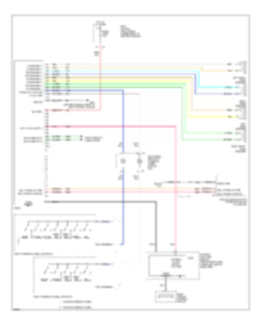 4 Speaker System Wiring Diagram for Chevrolet Malibu LTZ 2007