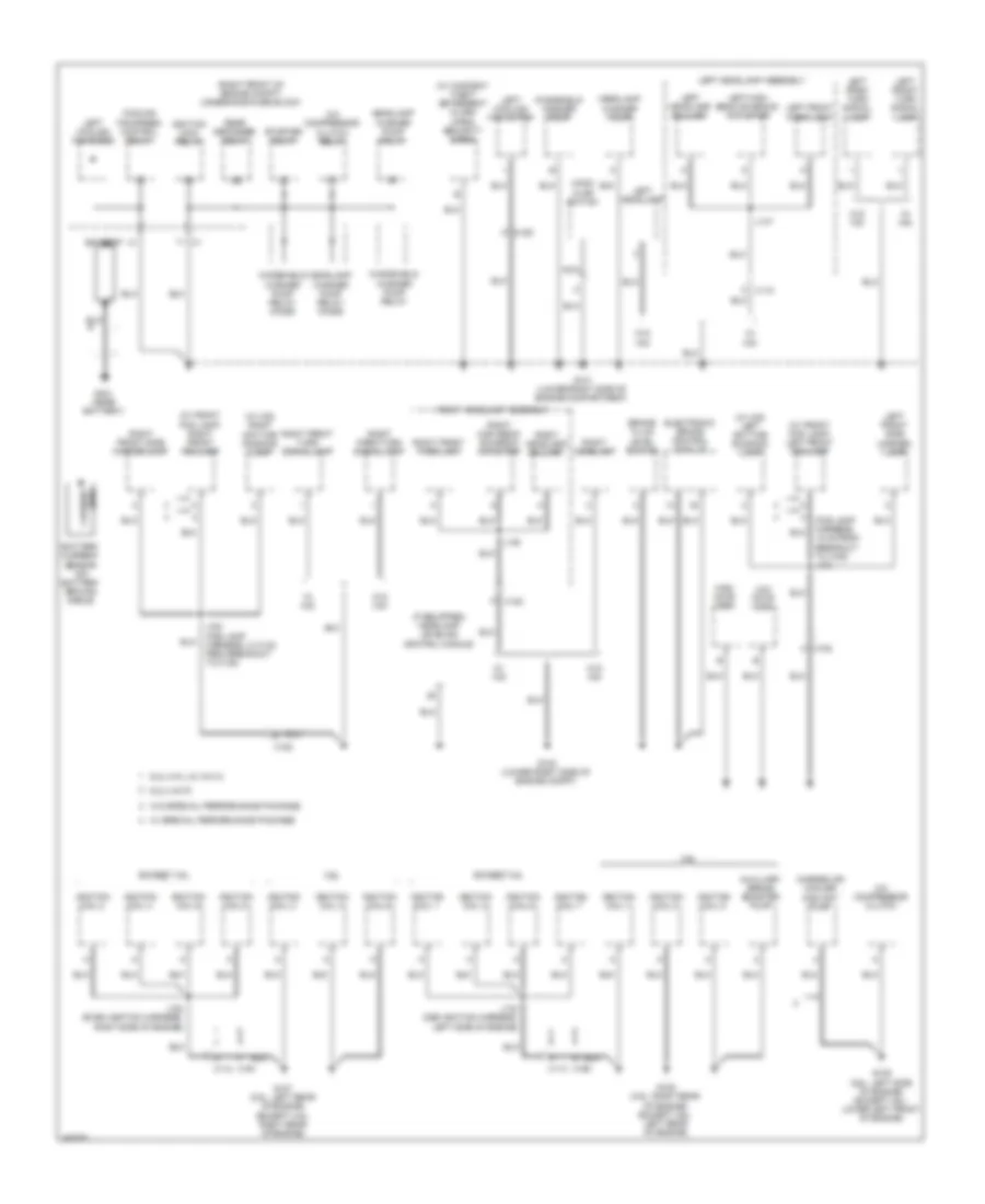 Ground Distribution Wiring Diagram 1 of 3 for Chevrolet Camaro SS 2014