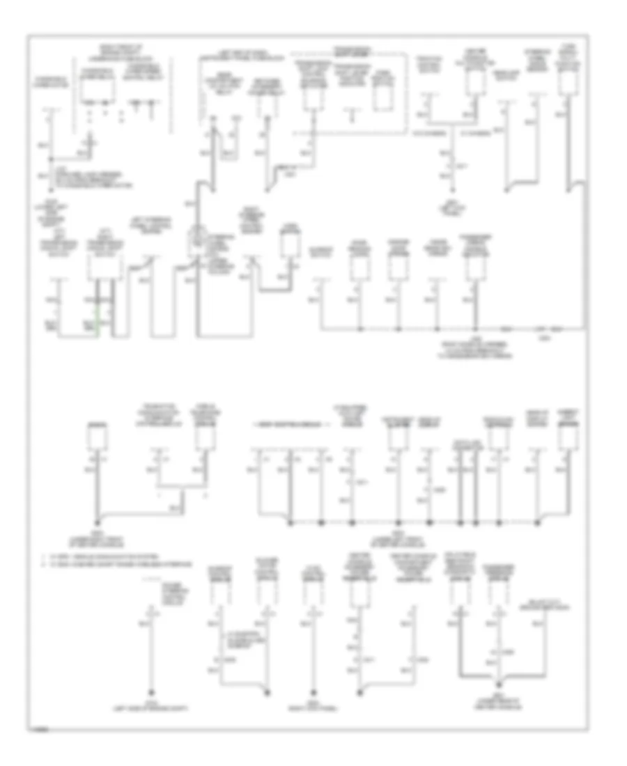 Ground Distribution Wiring Diagram (2 of 3) for Chevrolet Camaro SS 2014