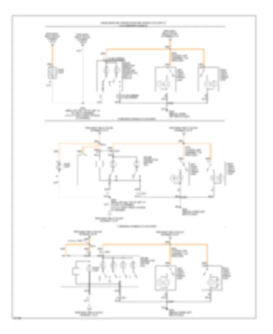 Courtesy Lamps Wiring Diagram 2 of 2 for Chevrolet Blazer 2005