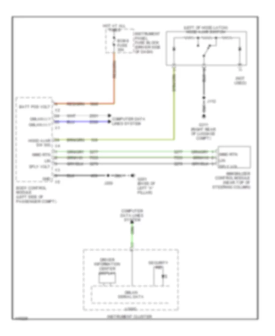 Pass Key Wiring Diagram for Chevrolet Spark EV LT 2014